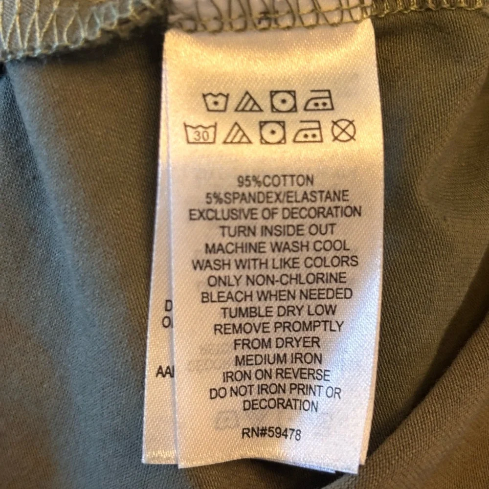 Tahari Baby Olive Green Dress Floral Leggings + Striped Dress Gray White, 18m - Picture 4 of 7